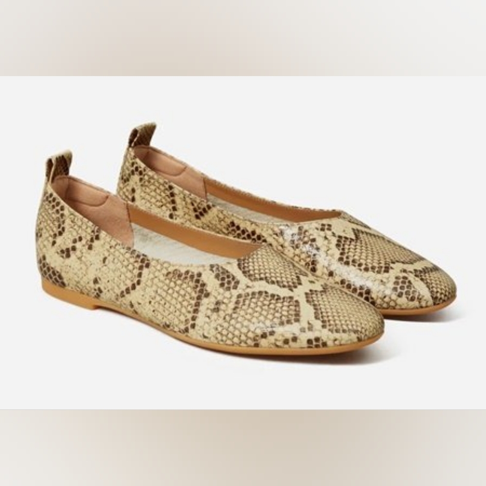 Everlane The Day Glove in Snakeskin Pattern size 10